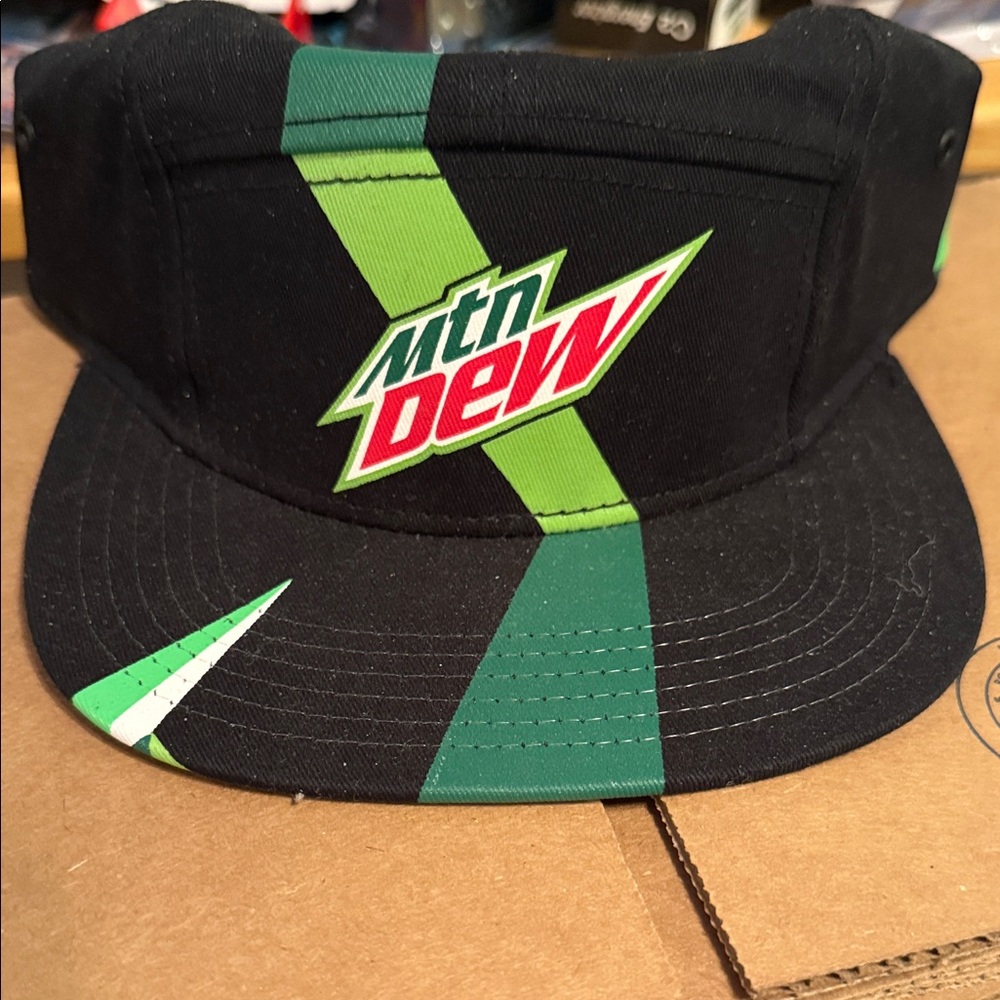 Mountain Dew Black and Green Cap